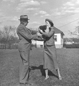 Panda with Ruth Harkness